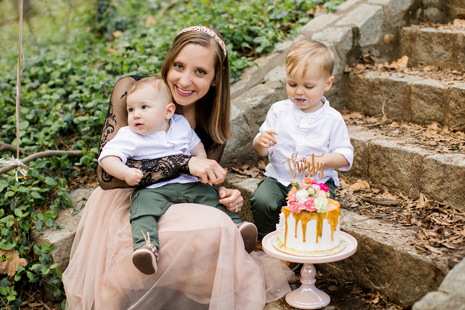 Nicholes 30th Birthday Cake Smash Photo Shoot  - Image Property of www.j-dphoto.com