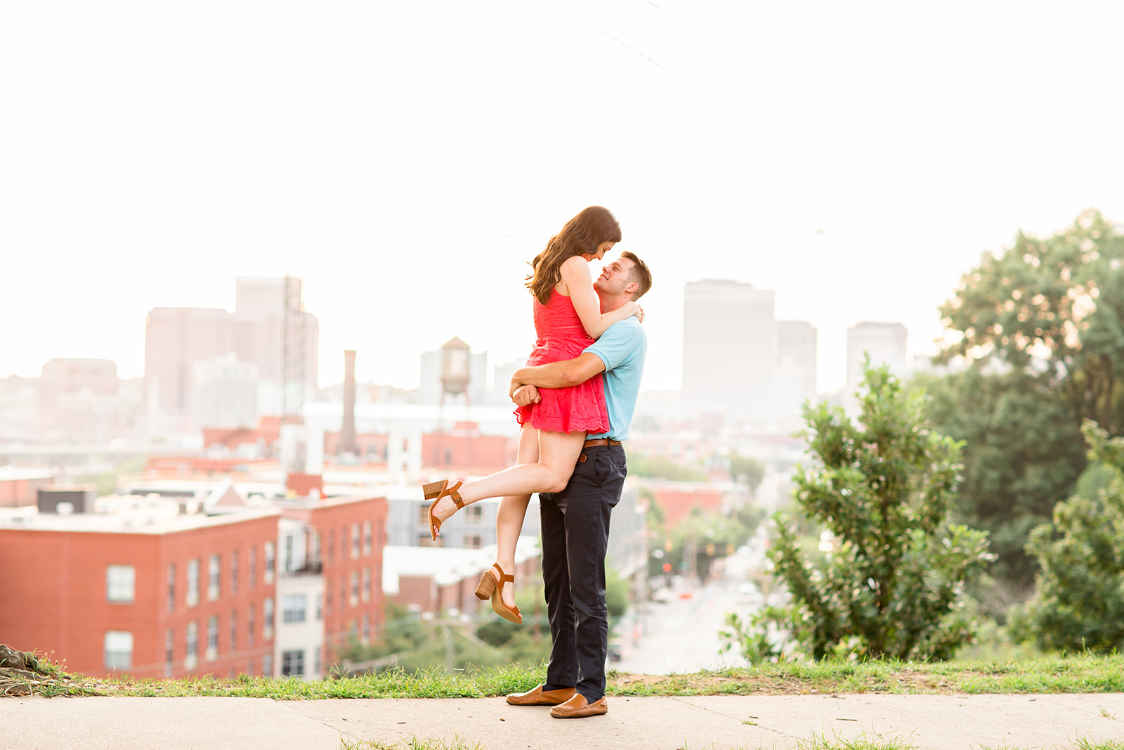 Rachel  Drews Romantic Libby Hill Engagement Shoot - Image Property of www.j-dphoto.com