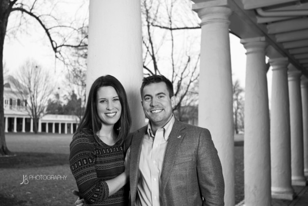 Sara  John A University of Virginia Engagement - Image Property of www.j-dphoto.com