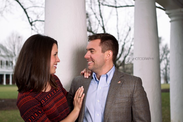 Sara  John A University of Virginia Engagement - Image Property of www.j-dphoto.com