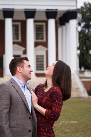 Sara  John A University of Virginia Engagement - Image Property of www.j-dphoto.com