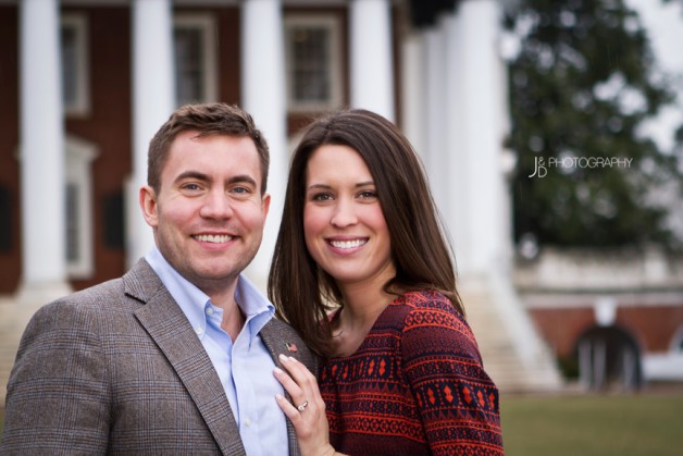 Sara  John A University of Virginia Engagement - Image Property of www.j-dphoto.com