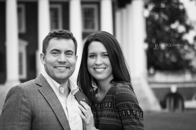 Sara  John A University of Virginia Engagement - Image Property of www.j-dphoto.com