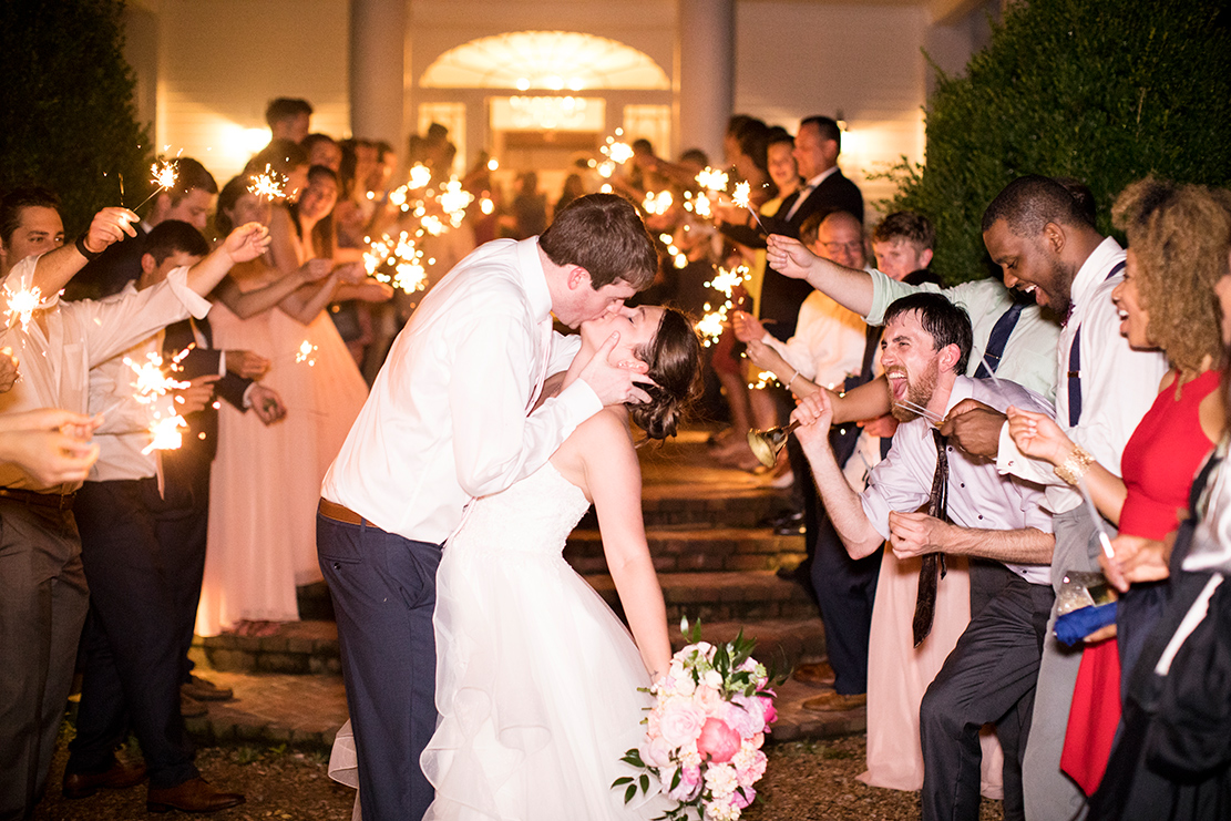 Sparkler Send off Tips and Tricks - Image Property of www.j-dphoto.com