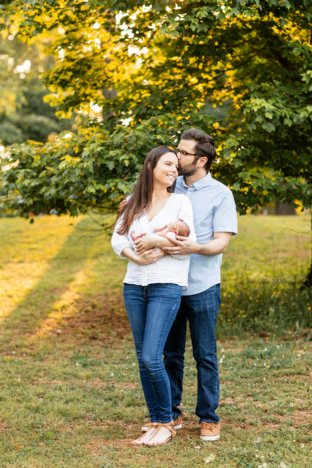 Outdoor Newborn Photos with the Turk Family - Image Property of www.j-dphoto.com