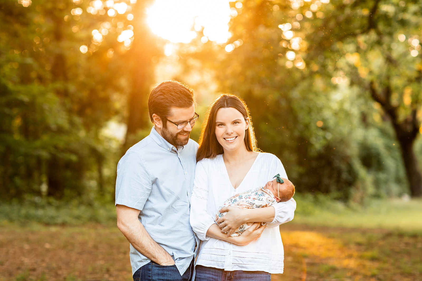 Outdoor Newborn Photos with the Turk Family - Image Property of www.j-dphoto.com
