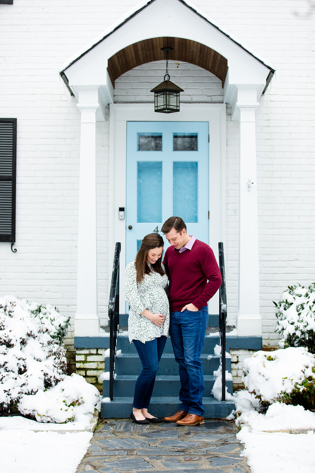 Snowy Valentines Day Front Porch Sessions - Image Property of www.j-dphoto.com